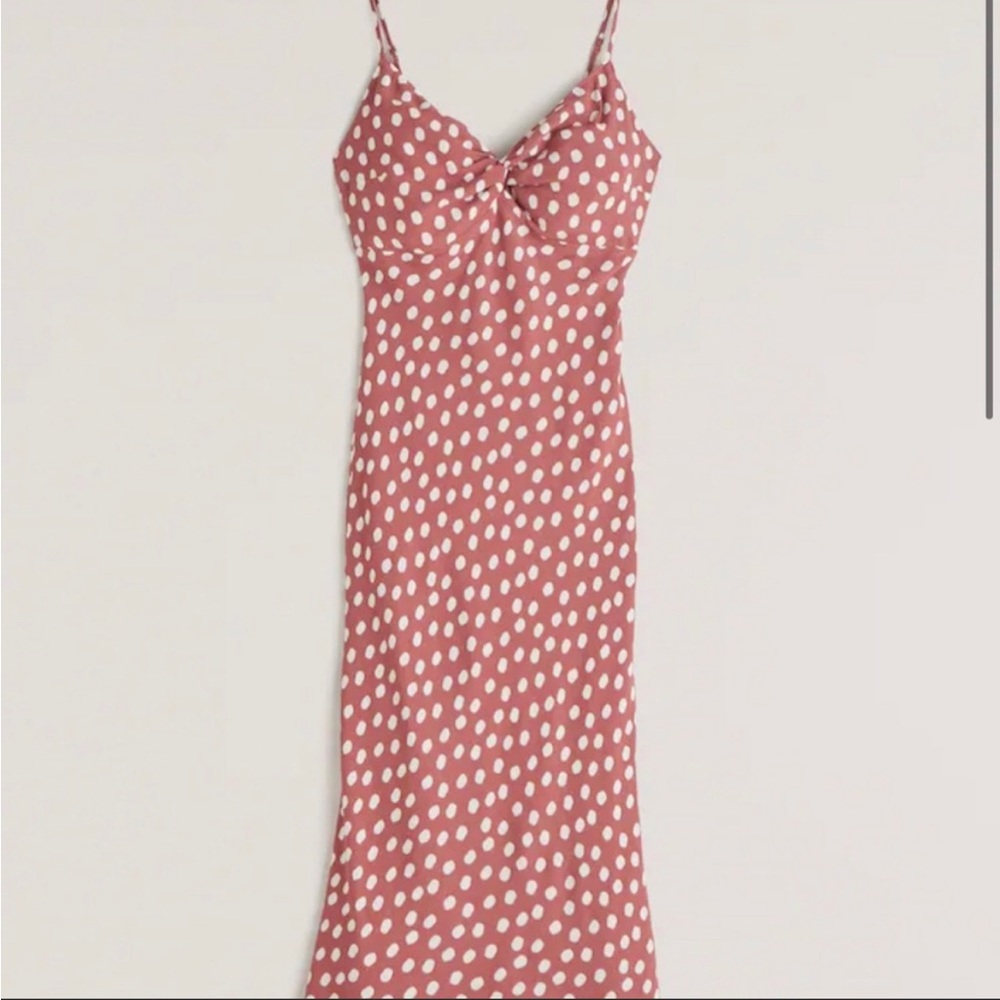 Abercrombie Mint Polka Dot Midi